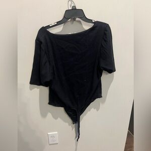 Good American size 6 short sleeved body suit